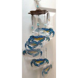 Sunset Vista Designs Seaside by Kathy Hatch Blue Crab Wind Chime 13"